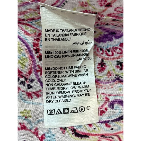 Chico’s Women's Pink Button Down Shirt Sz 3 - Picture 7 of 8